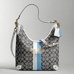 Coach Heritage Stripe Signature Hobo Crossbody